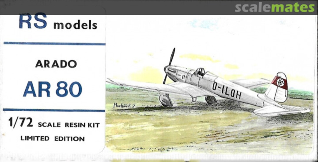 Boxart Arado Ar 80 RSM7230 RS Models Boxart Arado Ar 80 RSM7230 RS Models