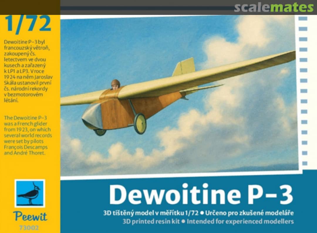 Boxart Dewoitine P-3 PEW-73002 Peewit Boxart Dewoitine P-3 PEW-73002 Peewit