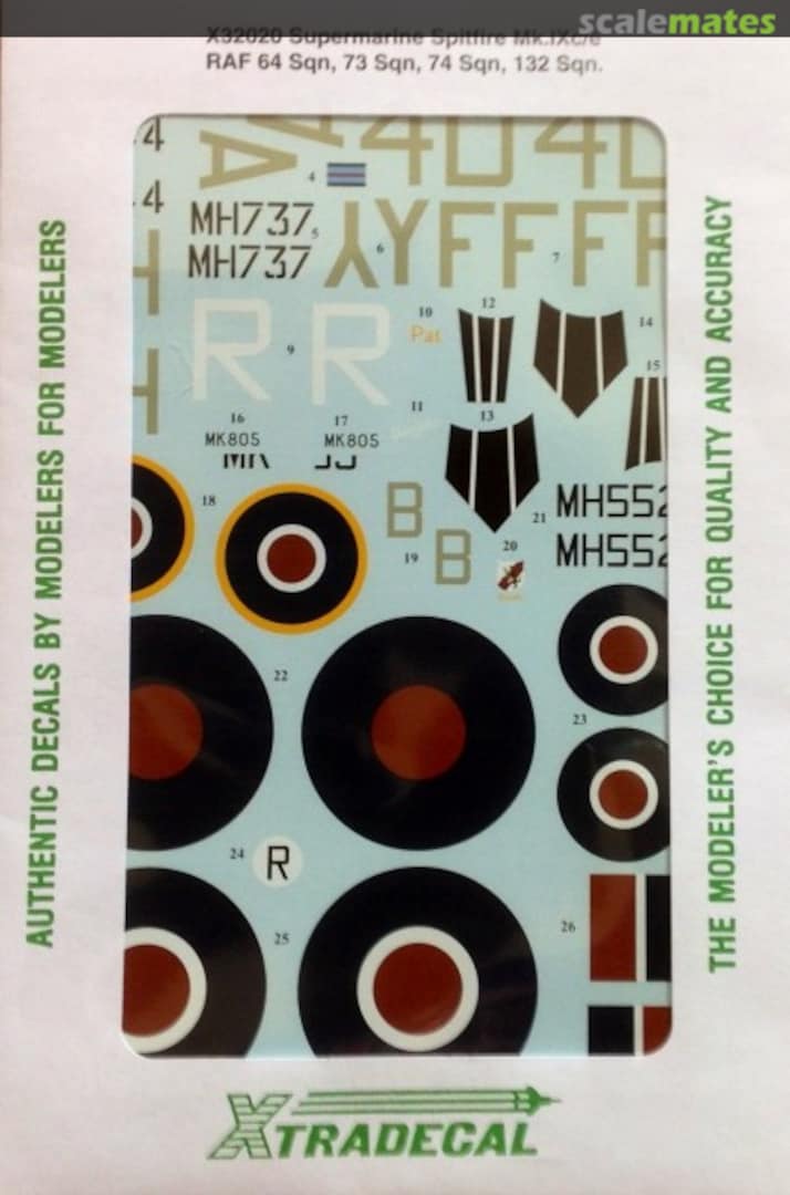 Boxart Supermarine Spitfire Mk.IXc/e X32020 Xtradecal Boxart Supermarine Spitfire Mk.IXc/e X32020 Xtradecal