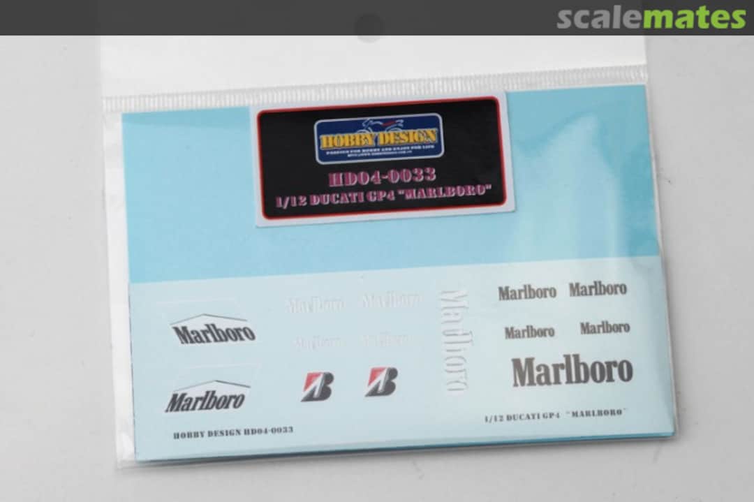 Boxart Ducati GP4 Decals HD04-0033 Hobby Design Boxart Ducati GP4 Decals HD04-0033 Hobby Design