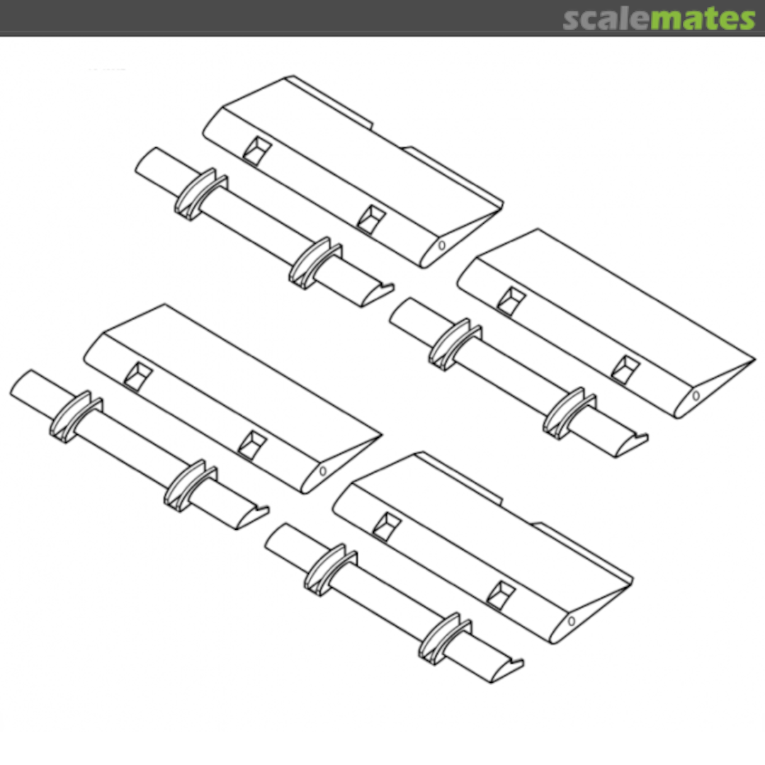 Boxart Sukhoi Su-25 "Frogfoot" Flaps Set TC48002 HELI Resin Kits Boxart Sukhoi Su-25 "Frogfoot" Flaps Set TC48002 HELI Resin Kits