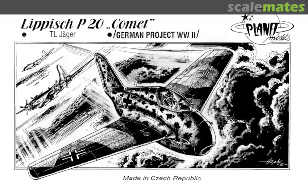 Boxart Lippisch P 20 "Comet" PLT014 Planet Models Boxart Lippisch P 20 "Comet" PLT014 Planet Models