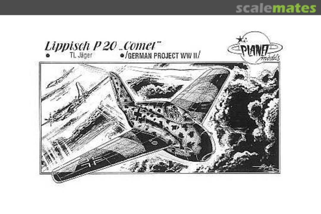 Boxart Lippisch P 20 "Comet" PLT014 Planet Models Boxart Lippisch P 20 "Comet" PLT014 Planet Models