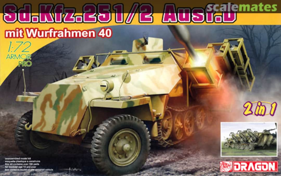 Boxart Sd.Kfz. 251/2 Ausf. D mit Wurfrahmen 40 7604 Dragon Boxart Sd.Kfz. 251/2 Ausf. D mit Wurfrahmen 40 7604 Dragon