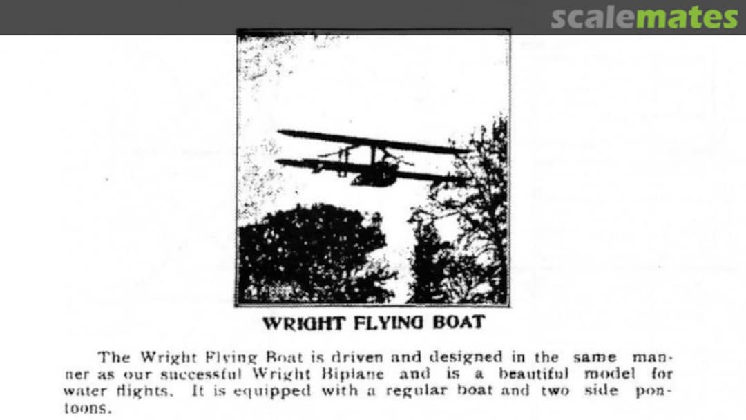 Boxart Wright Flying Boat Ideal Model Aeroplanes and Supplies Boxart Wright Flying Boat Ideal Model Aeroplanes and Supplies