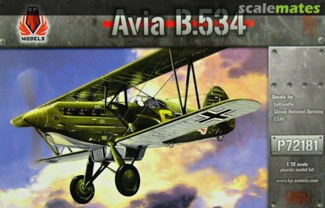 Boxart Avia B.534 P72181 KP Models