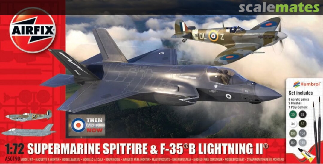 Boxart Supermarine Spitfire & F-35B Lightning II A50190 Airfix Boxart Supermarine Spitfire & F-35B Lightning II A50190 Airfix