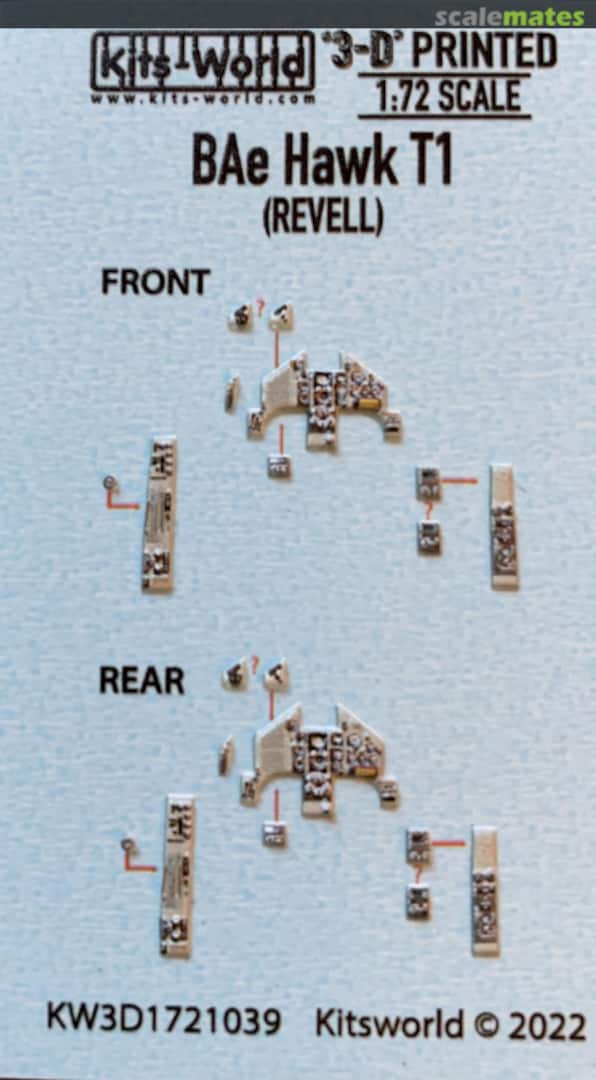 Boxart BAe Hawk T1 3D Printed Instrument Panels Set KW3D1721039 Kits-World Boxart BAe Hawk T1 3D Printed Instrument Panels Set KW3D1721039 Kits-World