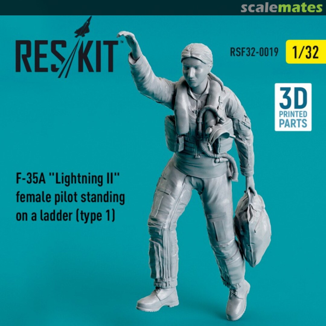 Boxart F-35A Lightning II female pilot RSF32-0019 ResKit Boxart F-35A Lightning II female pilot RSF32-0019 ResKit