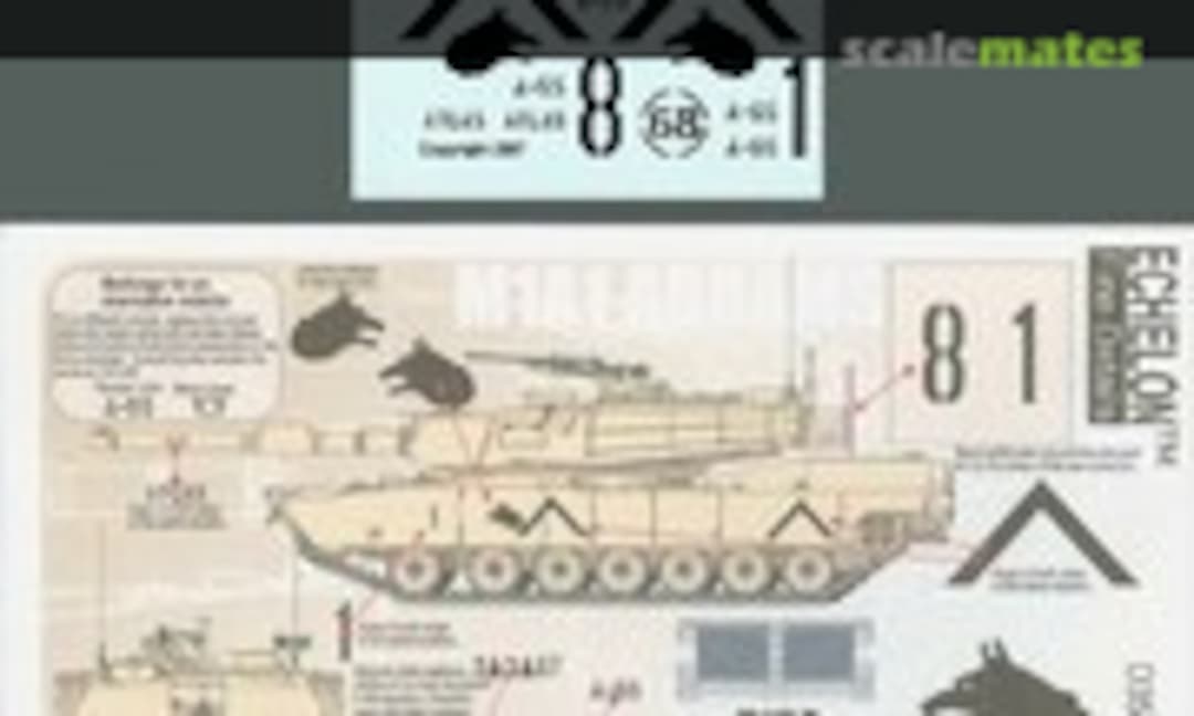 1:35 M1A1 Abrams in ODS (3-67 AR, Tiger Brigade) (Echelon Fine Details D356025) D356025