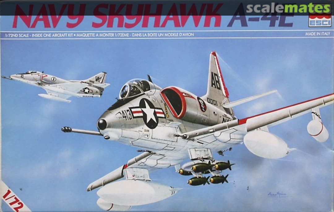 Boxart Navy Skyhawk A-4E 9004 ESCI Boxart Navy Skyhawk A-4E 9004 ESCI
