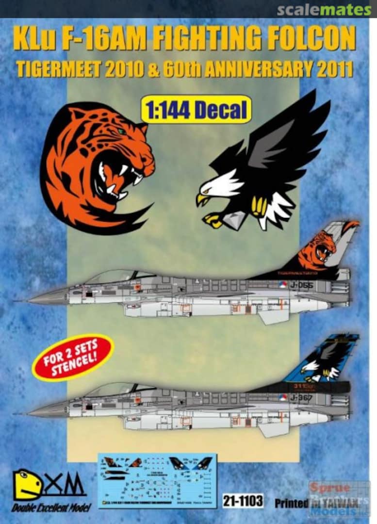 Boxart F-16AM Falcon KLU 21-1103 Double Xcellent Model Boxart F-16AM Falcon KLU 21-1103 Double Xcellent Model