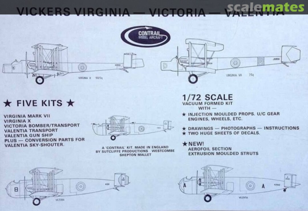 Boxart Vickers Virginia x 2, Victoria, Valentia x 2 - 5 in 1 Unknown Contrail Boxart Vickers Virginia x 2, Victoria, Valentia x 2 - 5 in 1 Unknown Contrail