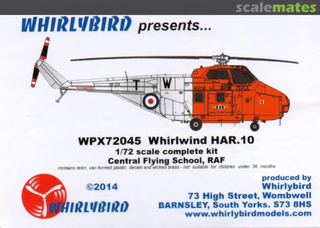 Boxart Whirlwind HAR.10 - RAF CFS WPX72045 Whirlybird Boxart Whirlwind HAR.10 - RAF CFS WPX72045 Whirlybird