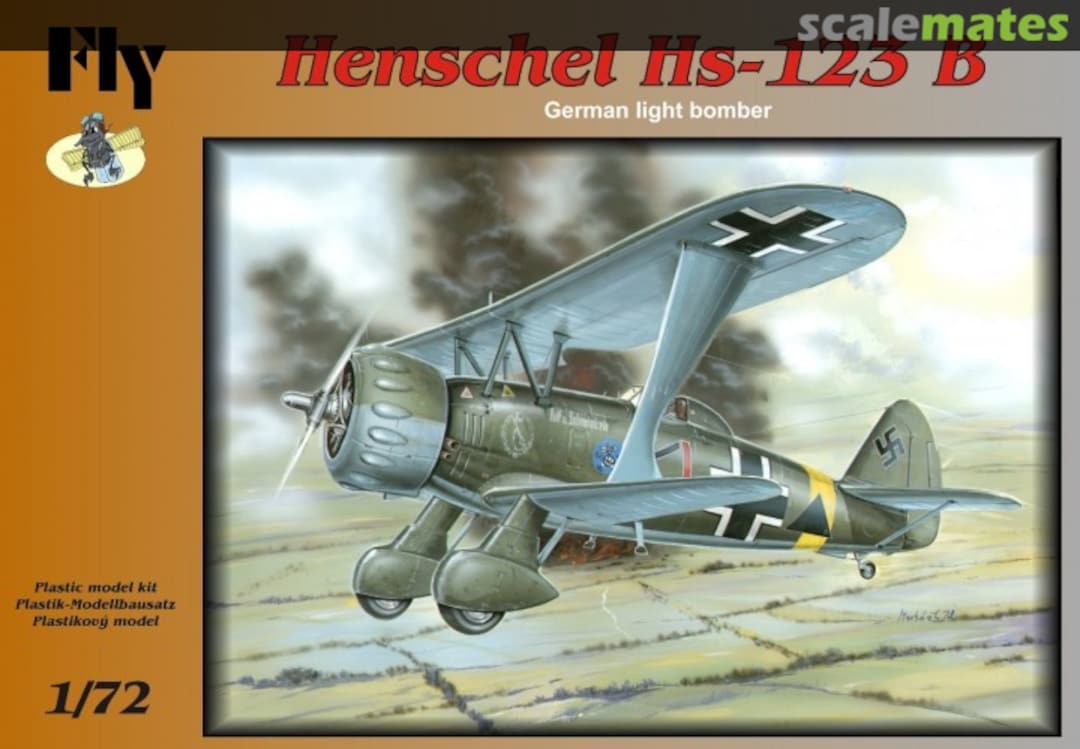 Boxart Henschel Hs 123 B 72010 Fly