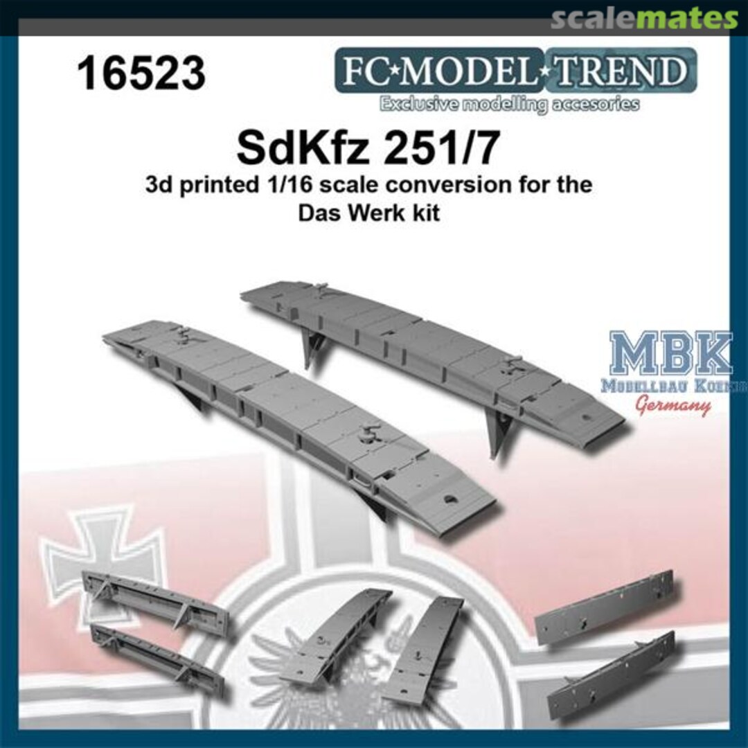 Boxart Conversion Set Bridges for Sdkfz 251/7 1/16 16523 FC Model Trend Boxart Conversion Set Bridges for Sdkfz 251/7 1/16 16523 FC Model Trend
