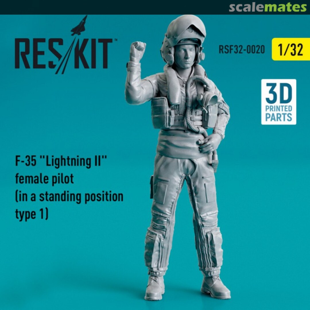 Boxart F-35 Lightning II female pilot RSF32-0020 ResKit Boxart F-35 Lightning II female pilot RSF32-0020 ResKit