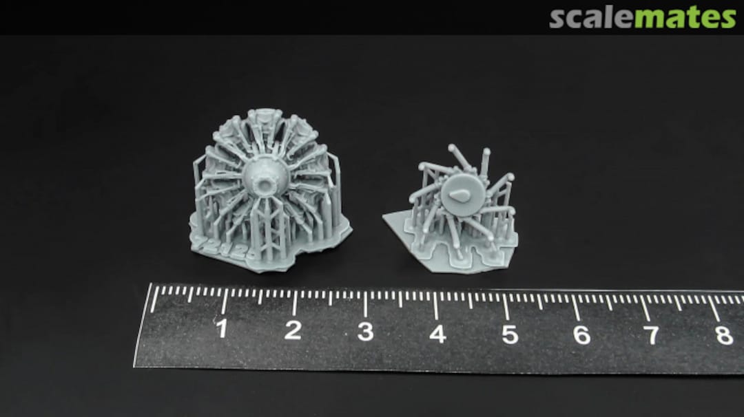 Boxart Bramo 323 Fafnir Radial Engine MDR72125 Metallic Details