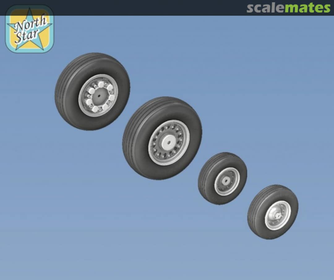 Boxart F-14 Tomcat resin wheels set - No Mask series NS72155-a North Star Boxart F-14 Tomcat resin wheels set - No Mask series NS72155-a North Star