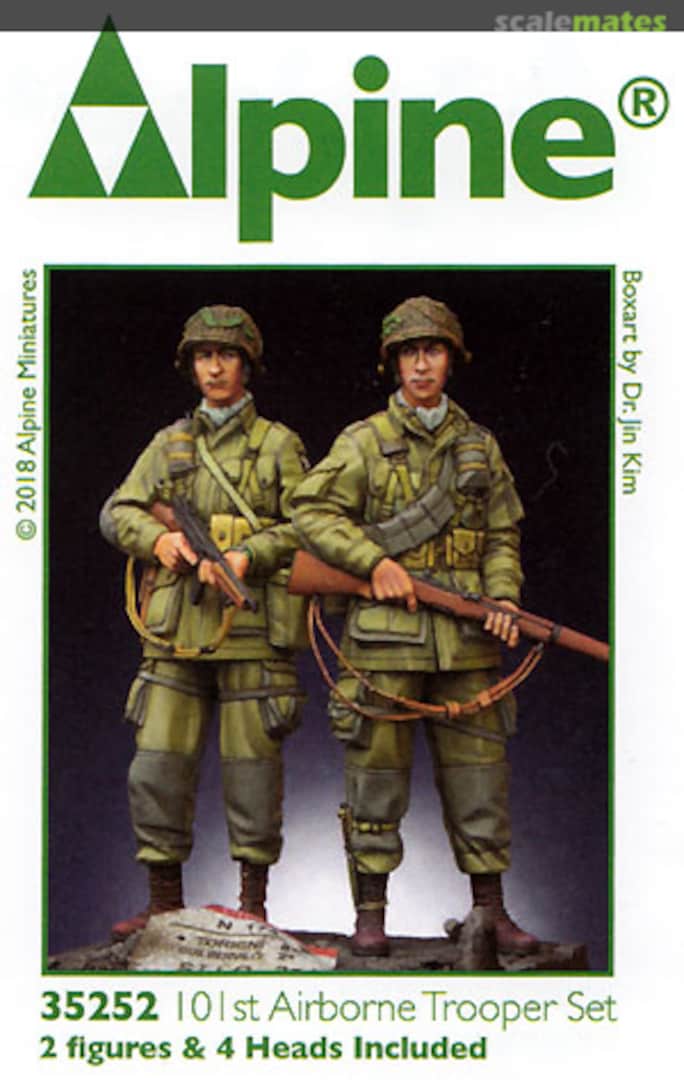 Boxart US 101st Airborne Trooper Set 35252 Alpine Miniatures Boxart US 101st Airborne Trooper Set 35252 Alpine Miniatures