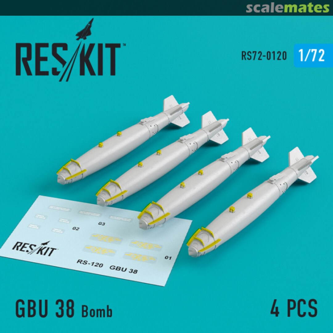 Boxart GBU-38 Bomb RS72-0120 ResKit Boxart GBU-38 Bomb RS72-0120 ResKit