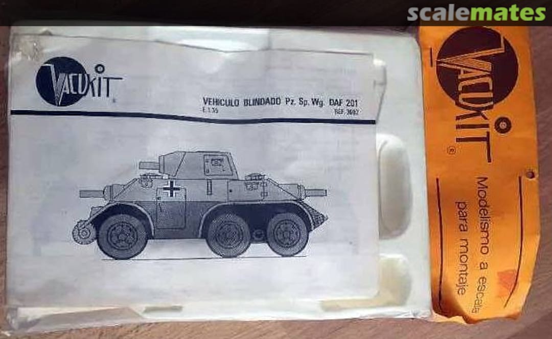 Boxart Vahículo Blindado Pz. Sp. Wg. DAF 201 3602 Vacukit