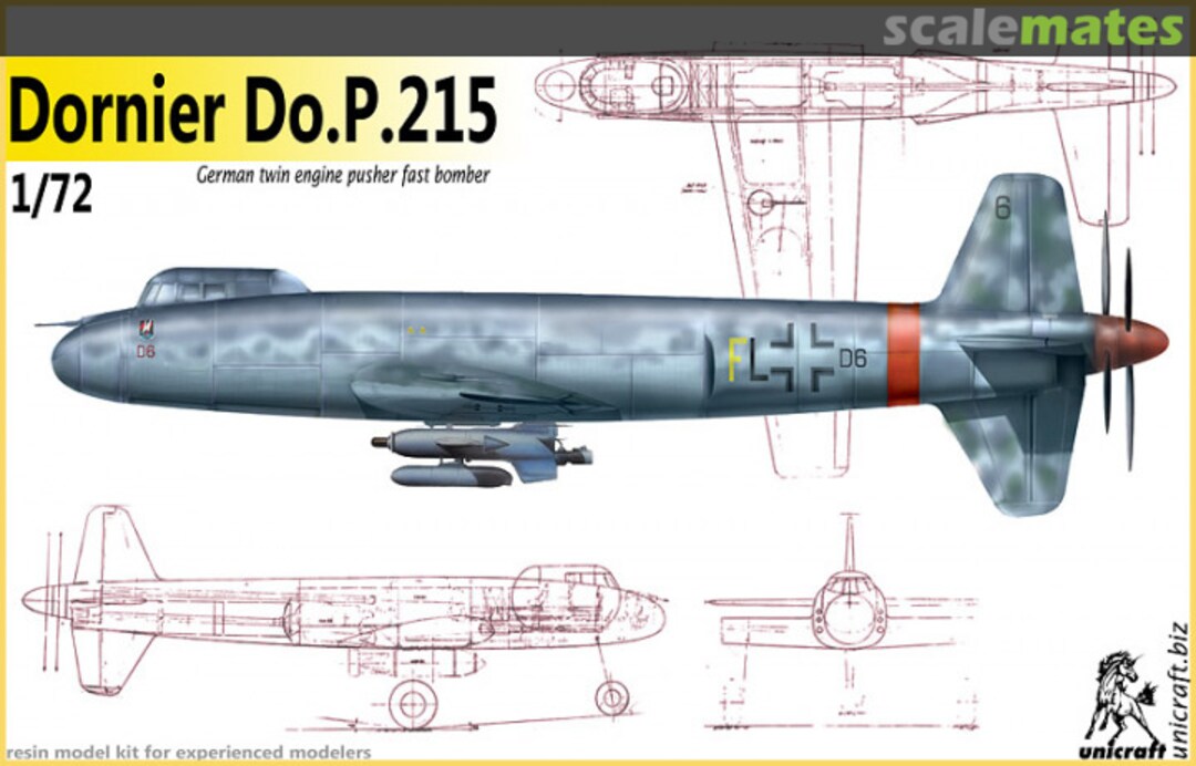 Boxart Dornier Do.P.215 UNI72147 Unicraft Models Boxart Dornier Do.P.215 UNI72147 Unicraft Models