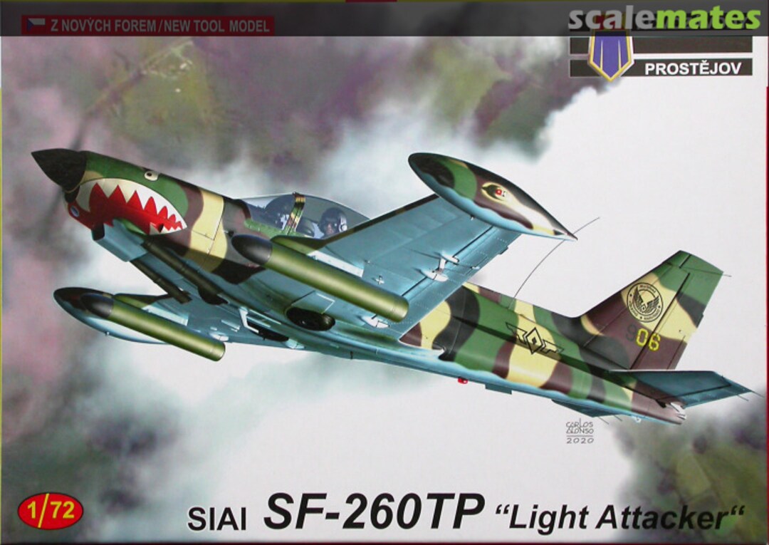 Boxart SIAI SF-260TP "Light Attacker" KPM0214 Kovozávody Prostějov Boxart SIAI SF-260TP "Light Attacker" KPM0214 Kovozávody Prostějov