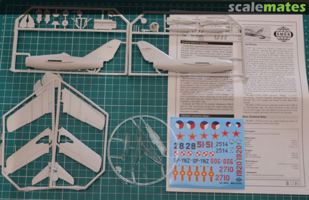 Contents Mig-15 UTI 0919 Směr Contents Mig-15 UTI 0919 Směr