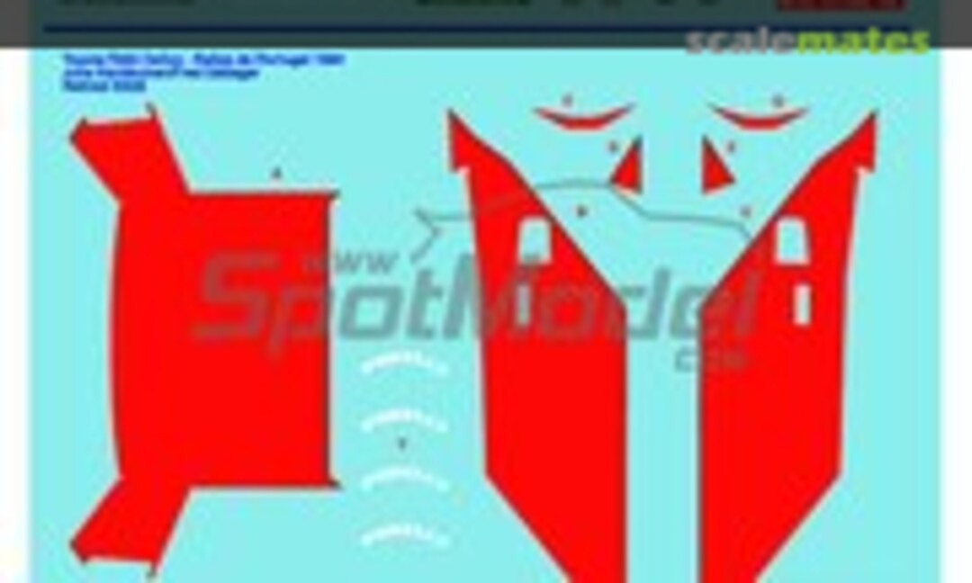 1:24 Complements and substitution decals for MG Metro Rallye Portugal 1986 Toyota Celica TA64 Rallye Portugal 1984 (Print Lab Decals PLB2-451188) PLB2-451188