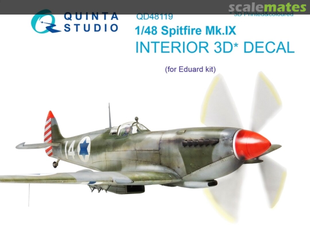 Boxart Spitfire Mk.IX Interior 3D decals QD48119 Quinta Studio Boxart Spitfire Mk.IX Interior 3D decals QD48119 Quinta Studio