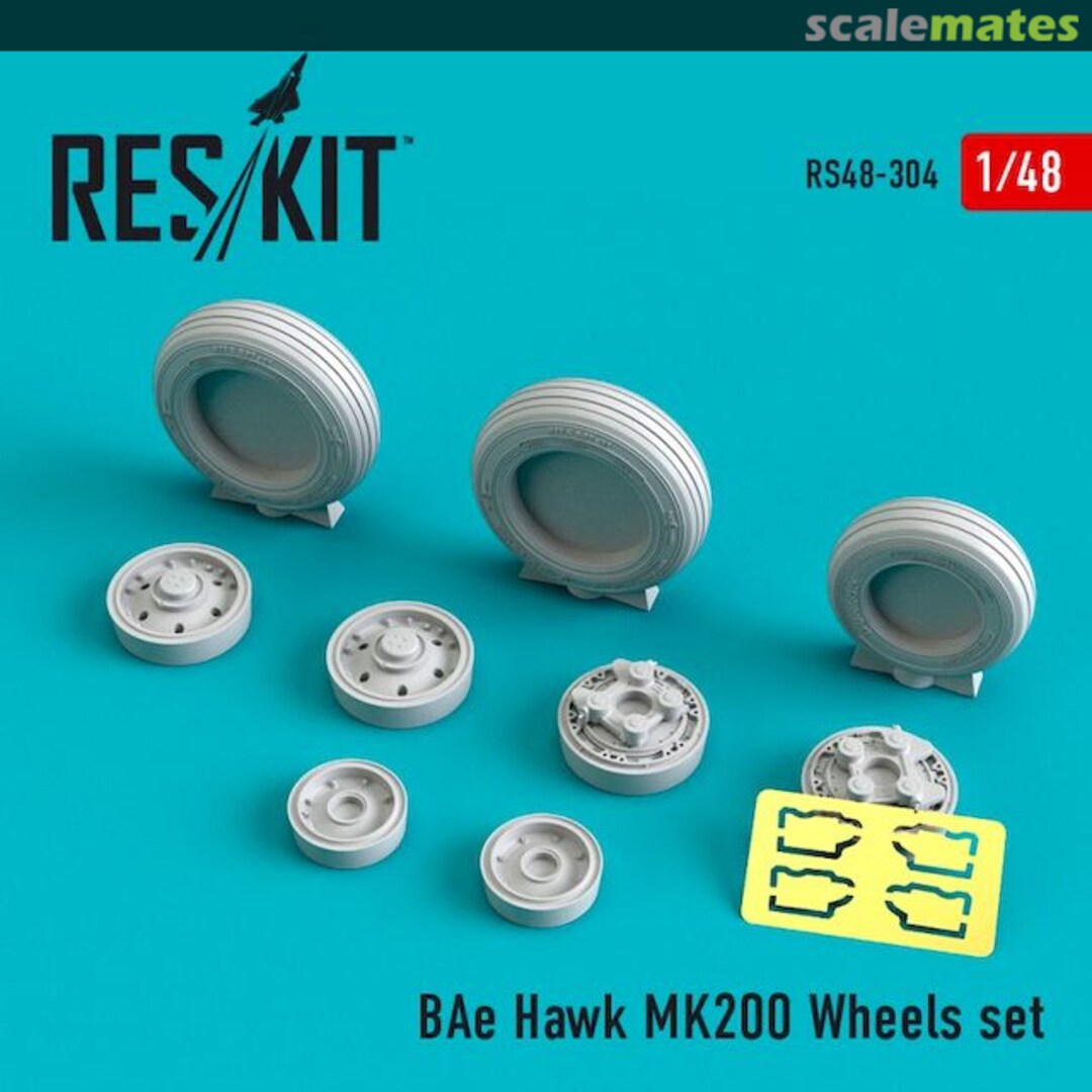 Boxart BAe Hawk Mk.200 - wheels set RS48-0304 ResKit Boxart BAe Hawk Mk.200 - wheels set RS48-0304 ResKit