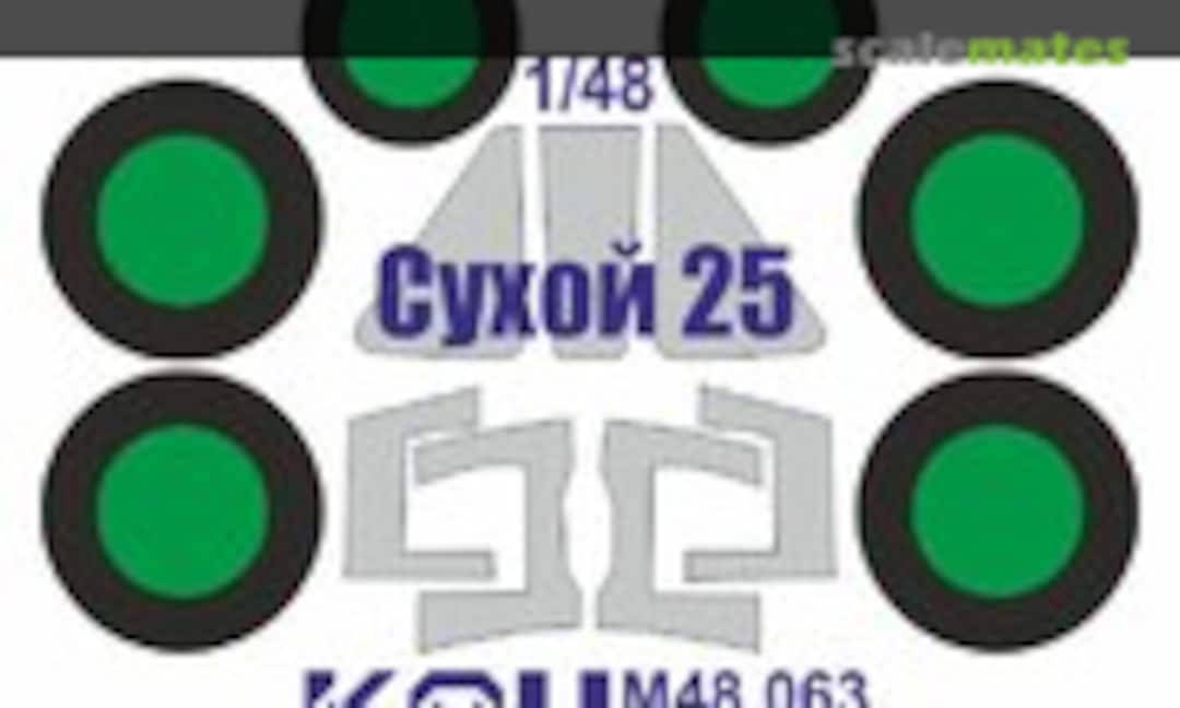 1:48 Su-25 paint mask (Smer) (KAV models KAV M48 063) KAV M48 063