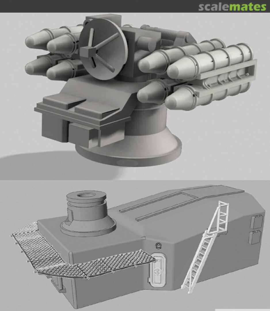 Boxart Navale Crotale launcher with Shelter (1 pcs) 3D 400 054 L'Arsenal