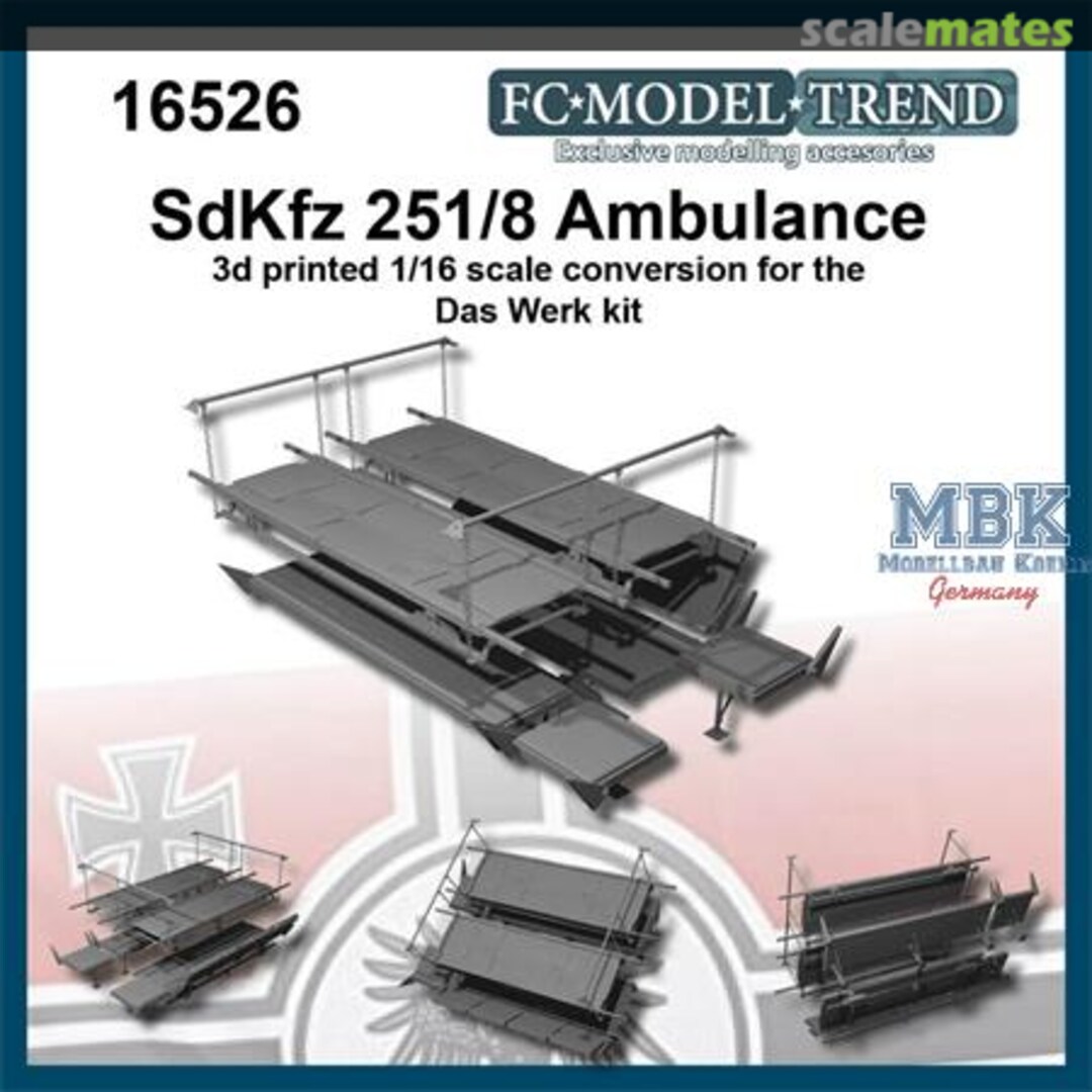 Boxart Conversion Set Stretchers for Sdkfz 251/8 1/16 16526 FC Model Trend Boxart Conversion Set Stretchers for Sdkfz 251/8 1/16 16526 FC Model Trend