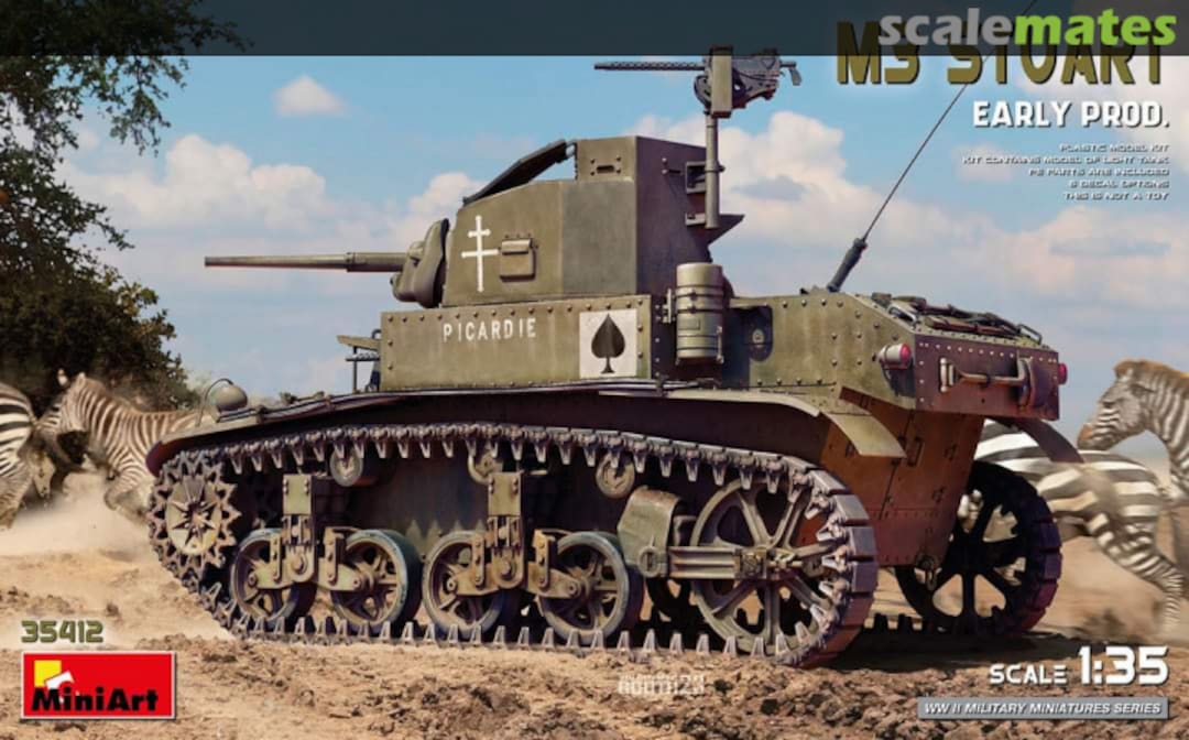 Boxart M3 Stuart Early Prod. 35412 MiniArt Boxart M3 Stuart Early Prod. 35412 MiniArt