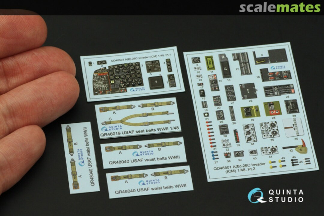 Contents A(B)-26C Invader interior 3D decals QD48501 Quinta Studio Contents A(B)-26C Invader interior 3D decals QD48501 Quinta Studio