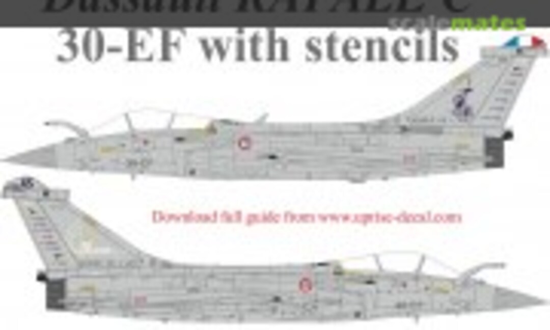 1:72 Dassault Rafale C 30-EF with stencils (UpRise Decal UR72314) UR72314