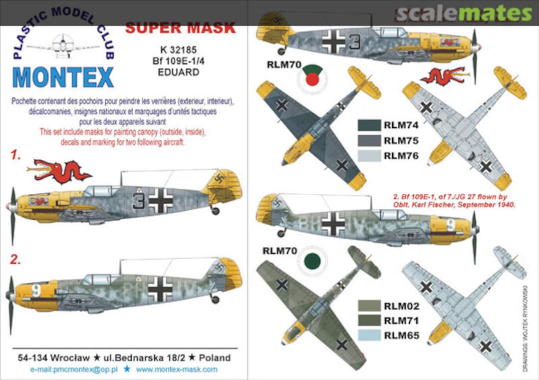 Boxart BF 109E-1/4 K32185 Montex Boxart BF 109E-1/4 K32185 Montex
