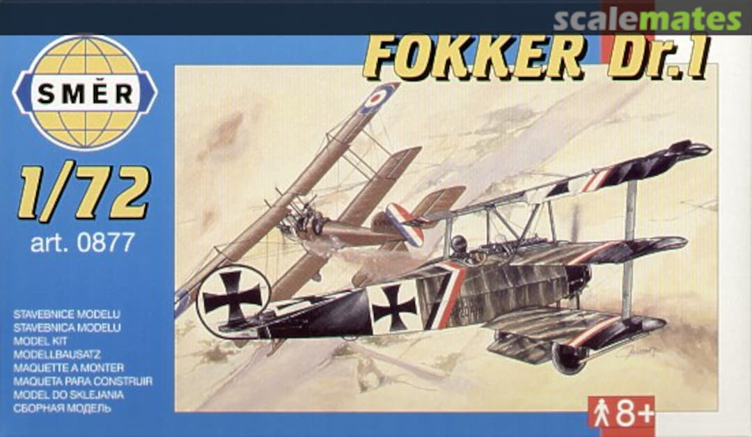 Boxart Fokker Dr.1 0877 Směr Boxart Fokker Dr.1 0877 Směr
