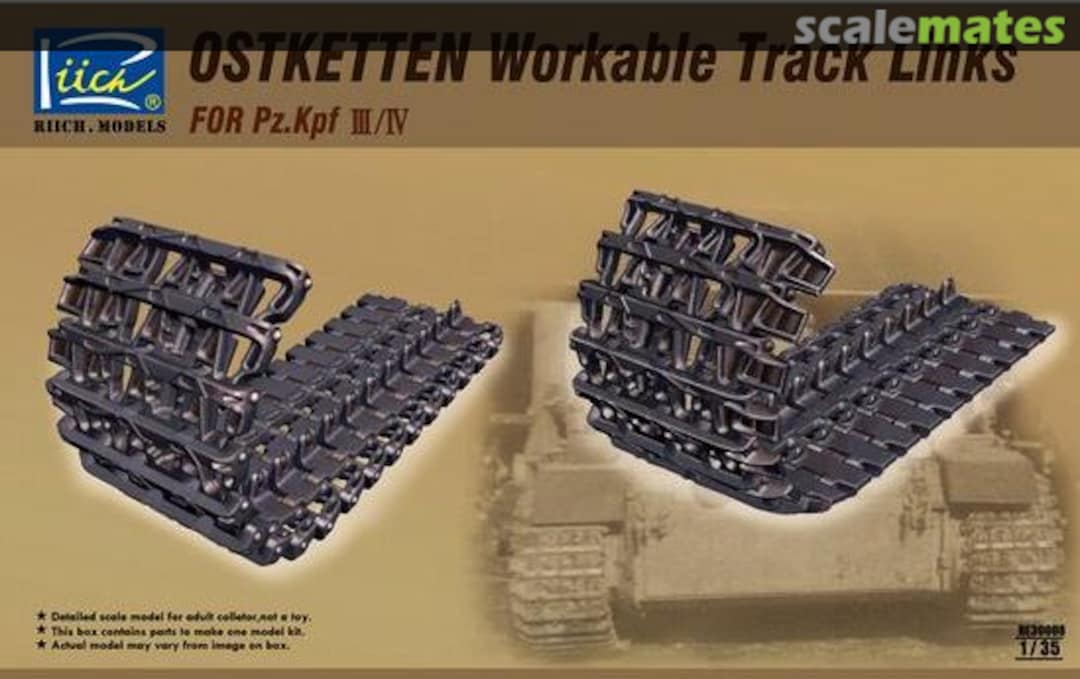 Boxart Ostketten Workable Track Links for Pz.Kpf III/IV RE30008 Riich.Models Boxart Ostketten Workable Track Links for Pz.Kpf III/IV RE30008 Riich.Models