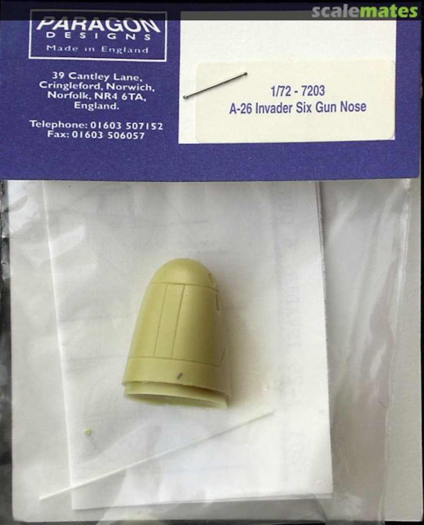 Boxart A-26 Invader Six Gun Nose 7203 Paragon Designs Boxart A-26 Invader Six Gun Nose 7203 Paragon Designs