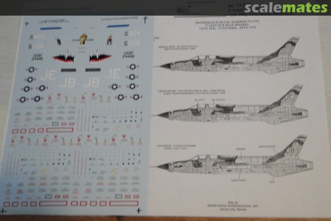 Boxart F-105F/G Wildweasel Thunderchief 72-556 SuperScale International Boxart F-105F/G Wildweasel Thunderchief 72-556 SuperScale International