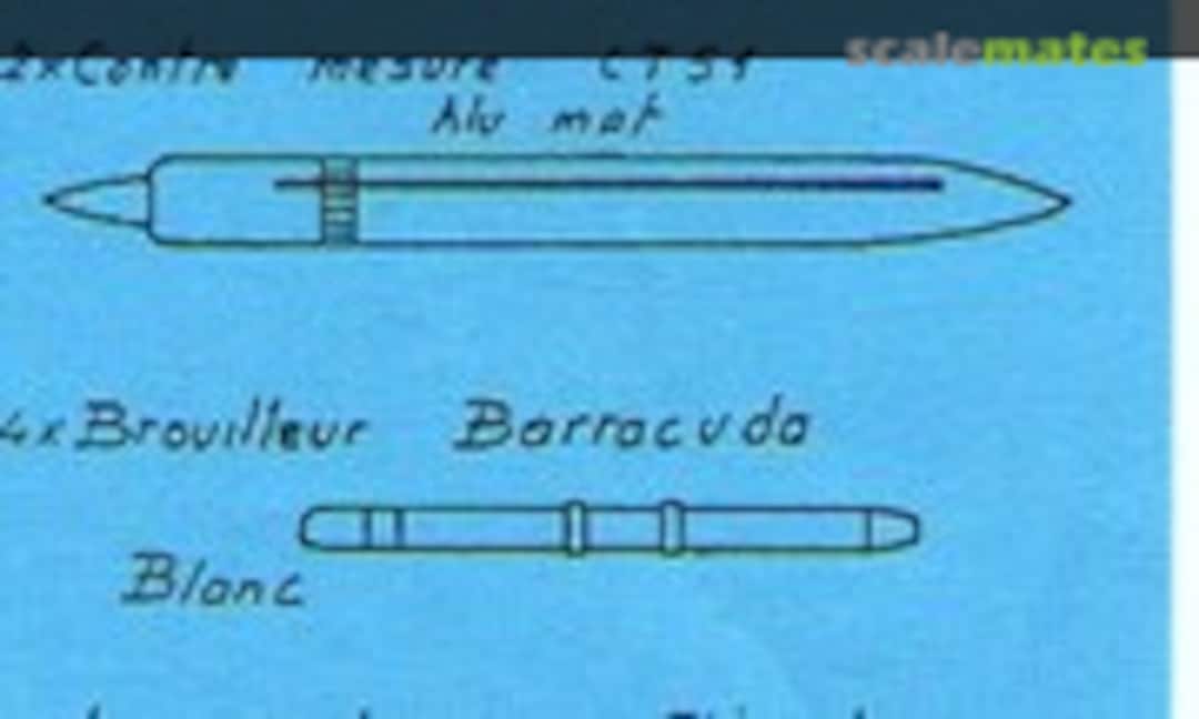 1:72 2x Contre mesure CT51 (Maquettes Dauzie 72 002)