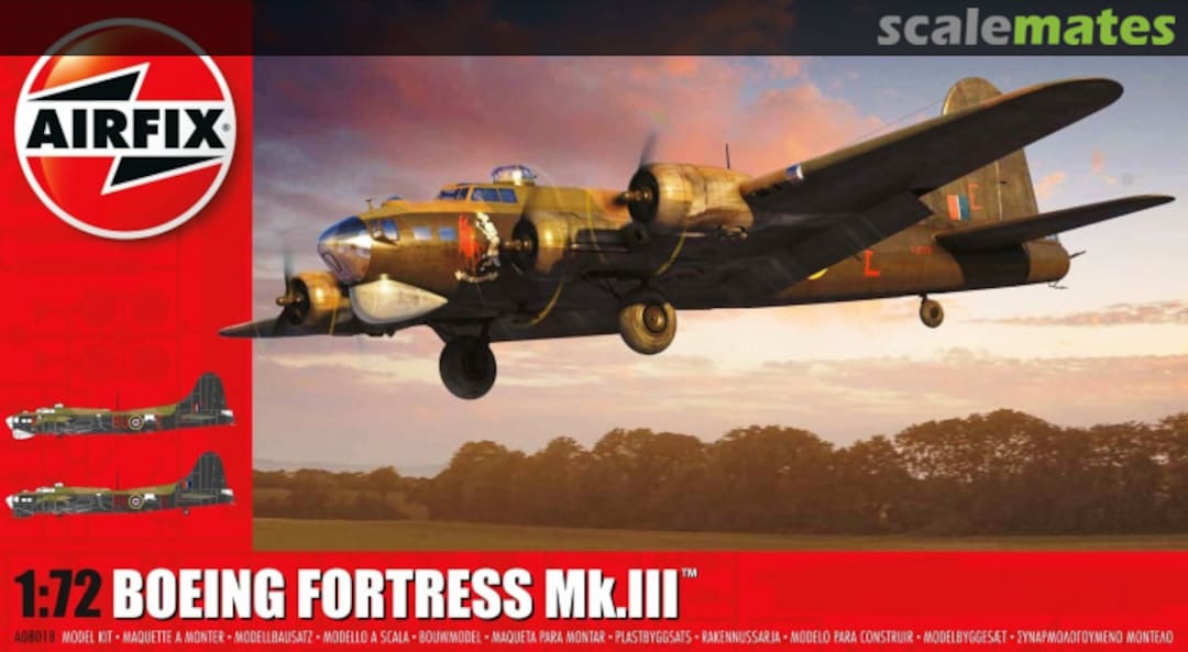 Boxart Boeing Fortress Mk.III A08018 Airfix Boxart Boeing Fortress Mk.III A08018 Airfix