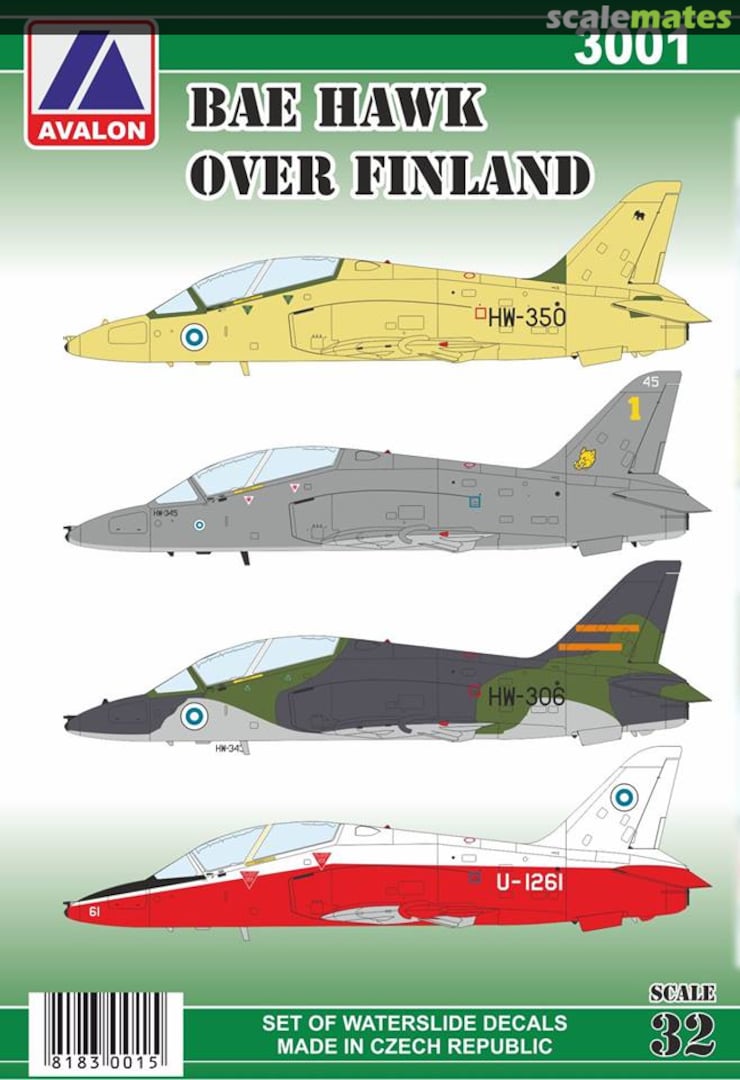 Boxart BAE Hawk Over Finland 3001 Avalon Decals Boxart BAE Hawk Over Finland 3001 Avalon Decals