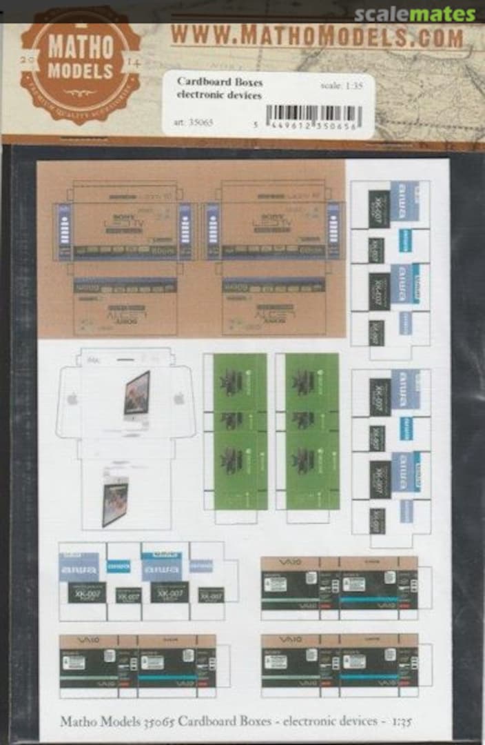 Boxart Cardboard Boxes Electronic Devices 35065 Matho Models