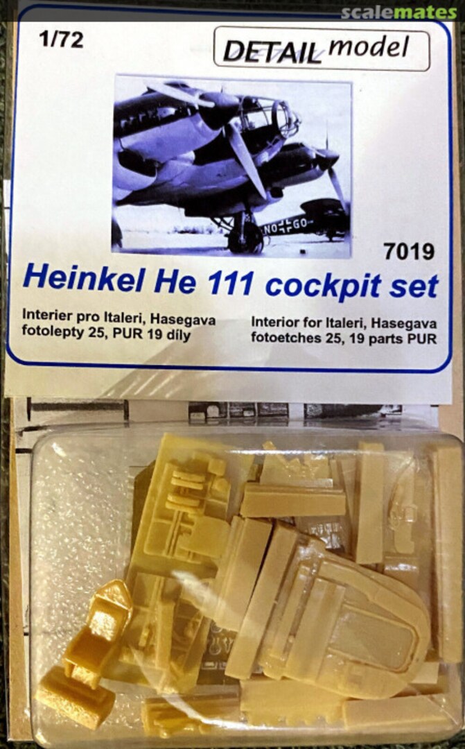 Boxart Heinkel He-111 COCKPIT-SET 7019 DETAIL model Boxart Heinkel He-111 COCKPIT-SET 7019 DETAIL model