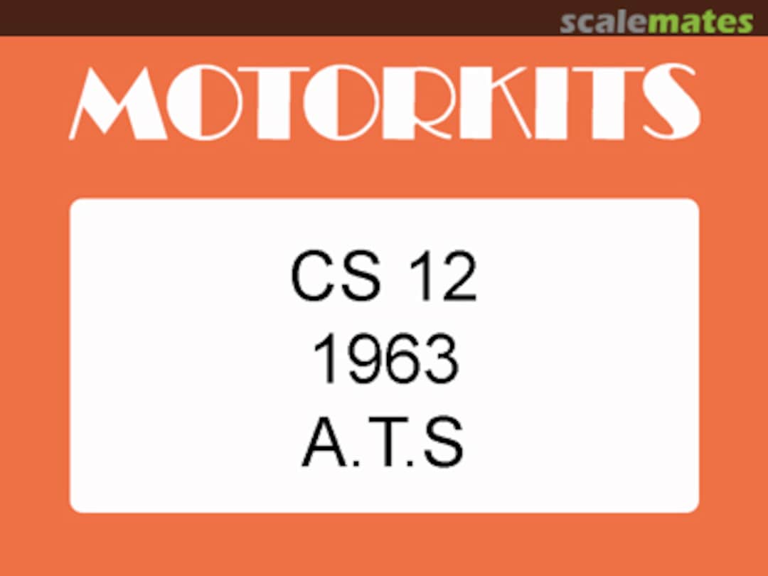 Boxart ATS Tipo 100 CS 12 Motorkits Boxart ATS Tipo 100 CS 12 Motorkits