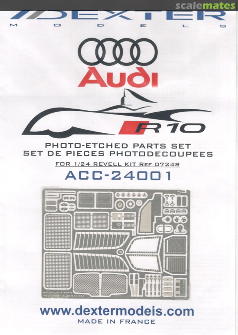 Boxart Audi R10 ACC-24001 Dexter Models Boxart Audi R10 ACC-24001 Dexter Models